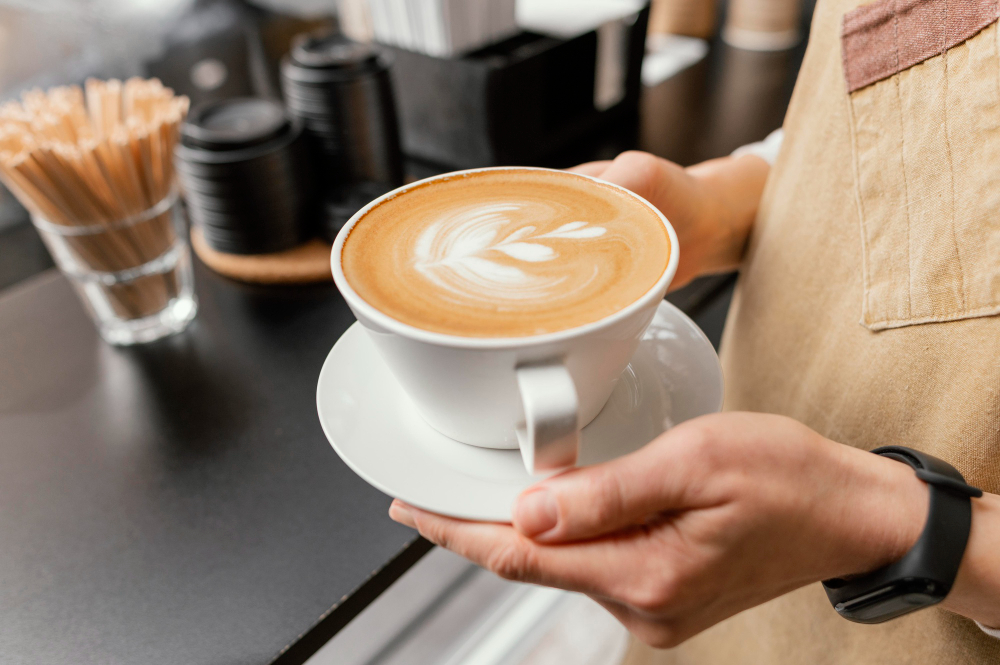 Latte Art Cappuccino von Kaffeeliebe Events